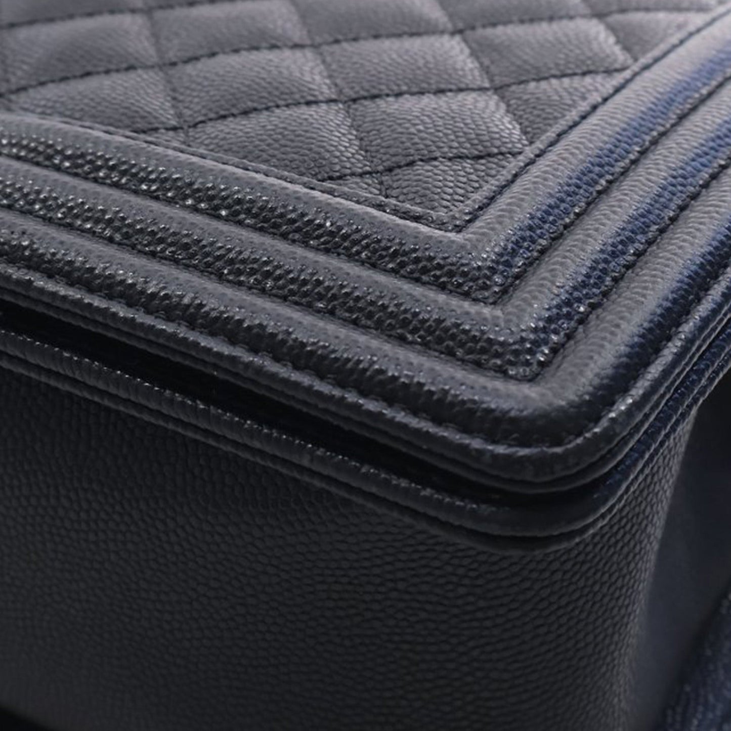 Chanel Old Medium Quilted Caviar Boy Flap