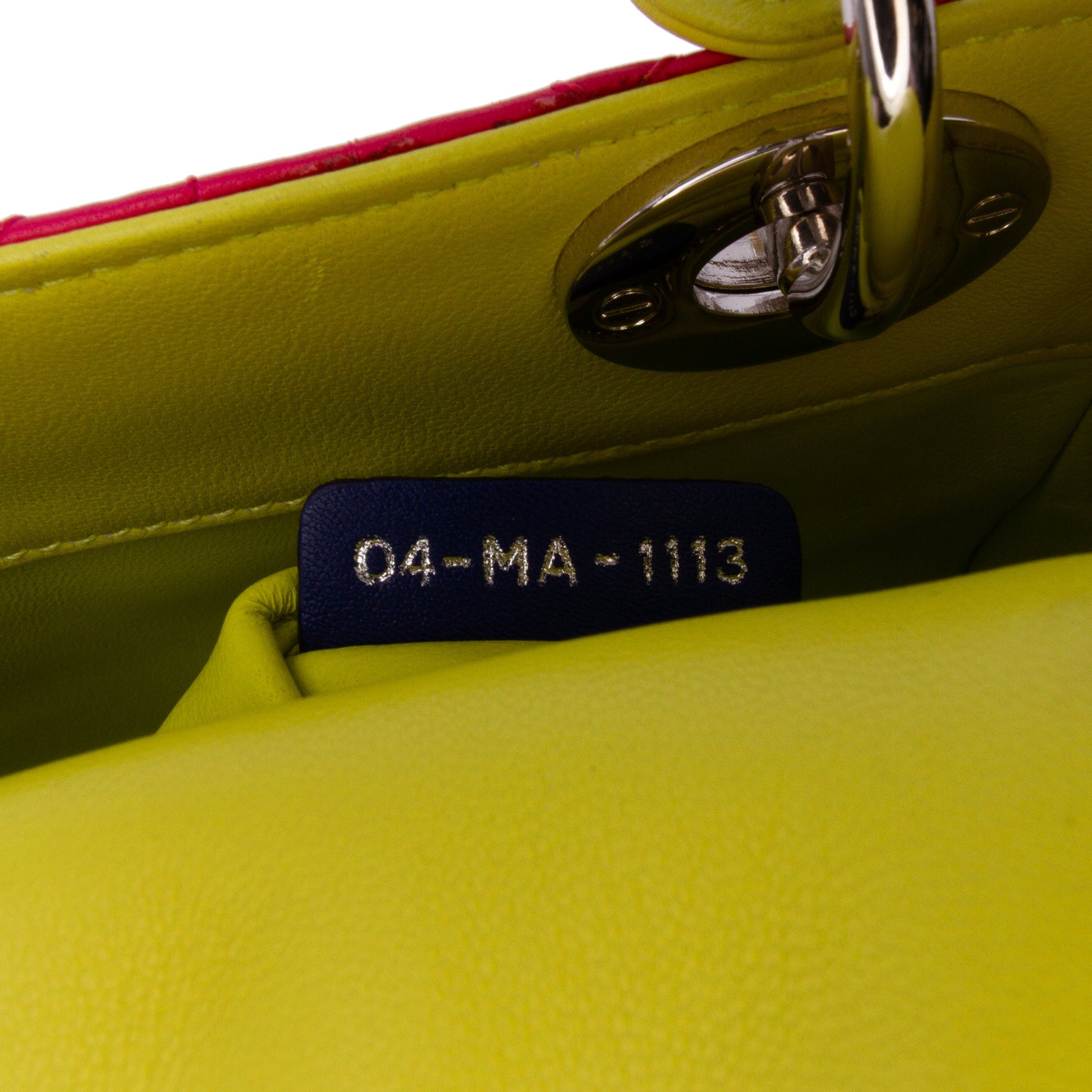 Dior Mini Tricolor Lambskin Cannage Lady Dior