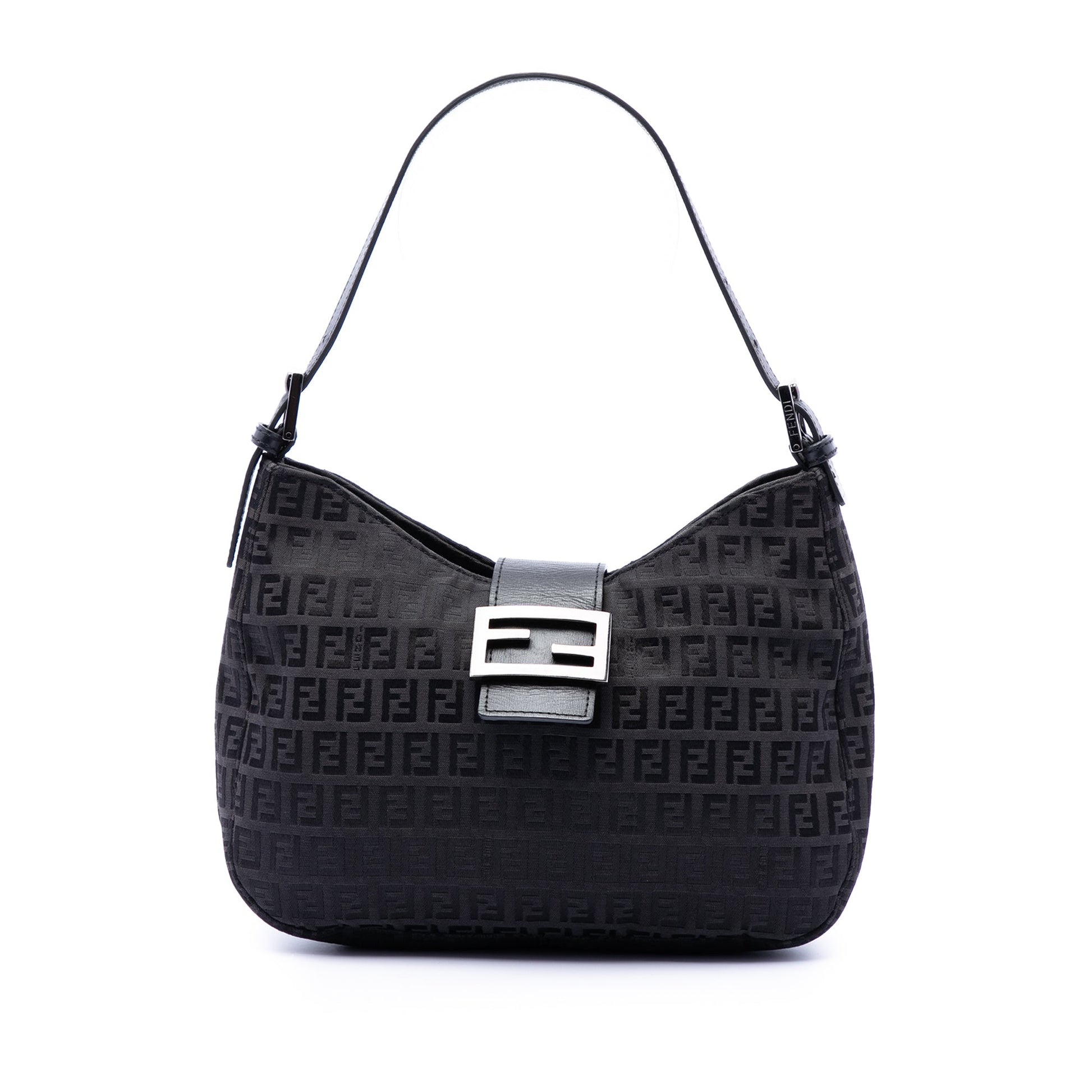 Fendi Zucchino Canvas Shoulder Bag