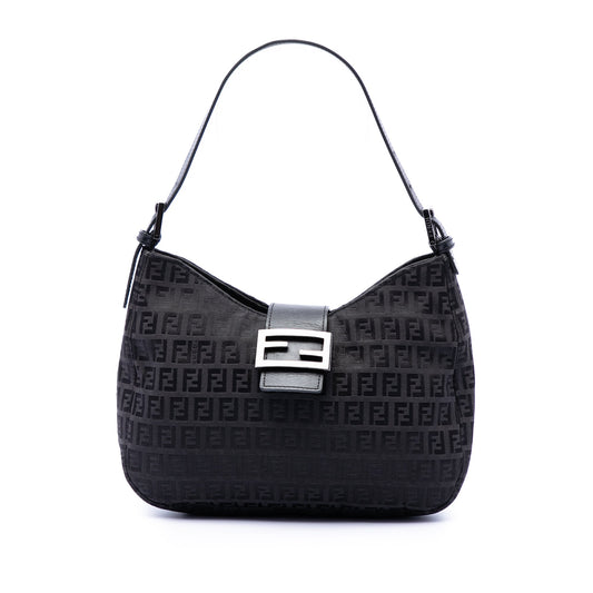 Fendi Zucchino Canvas Shoulder Bag