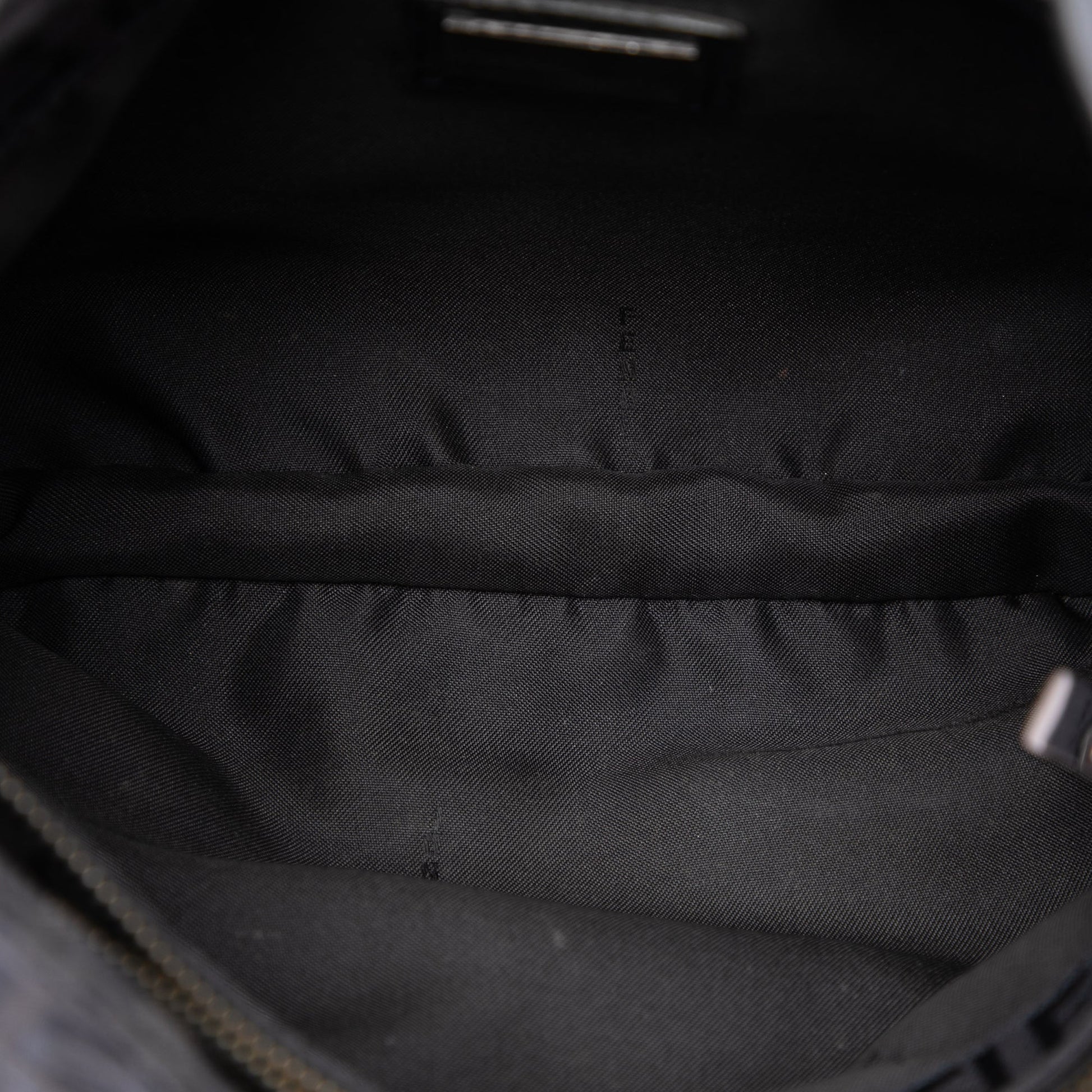 Fendi Zucchino Canvas Shoulder Bag