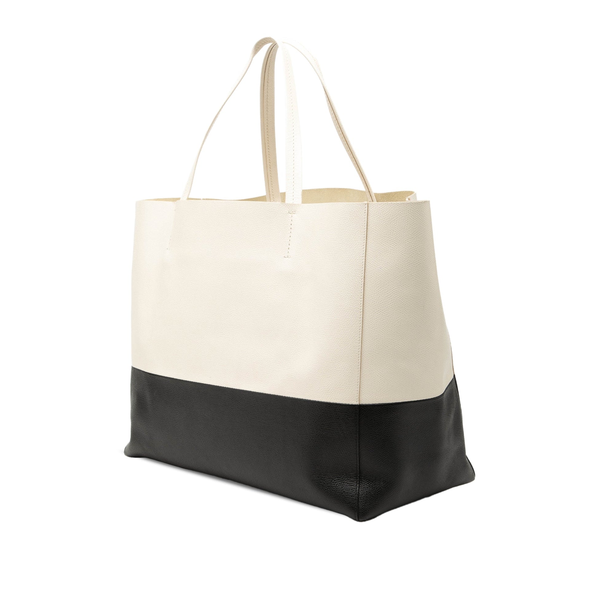 Celine Bicolor Calfskin Horizontal Cabas Tote