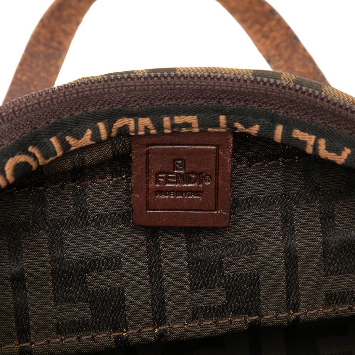 Fendi Zucca Canvas Handbag