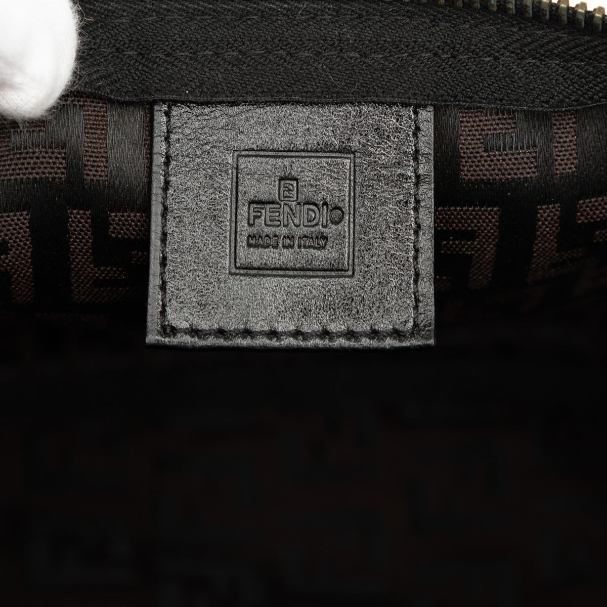 Fendi Zucchino Canvas Handbag
