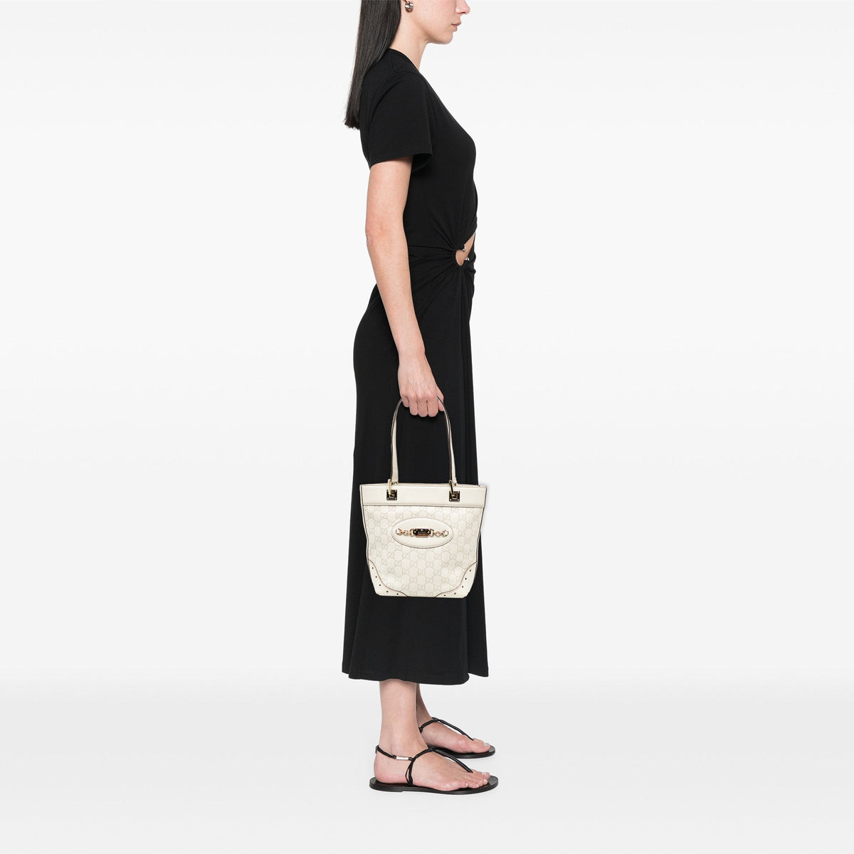 Gucci Mini Guccissima Punch Tote — White