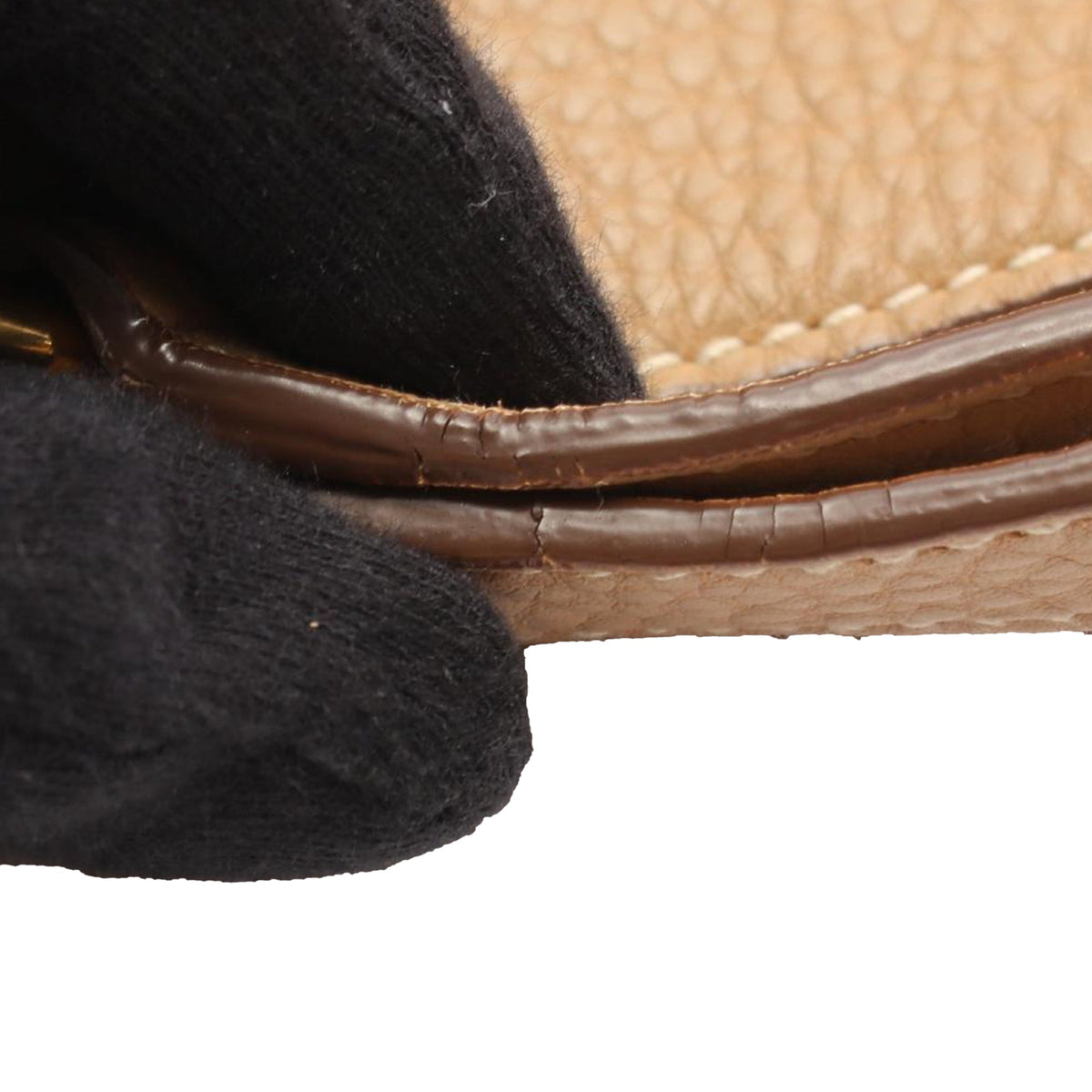 Prada Vitello Daino Tote — Brown