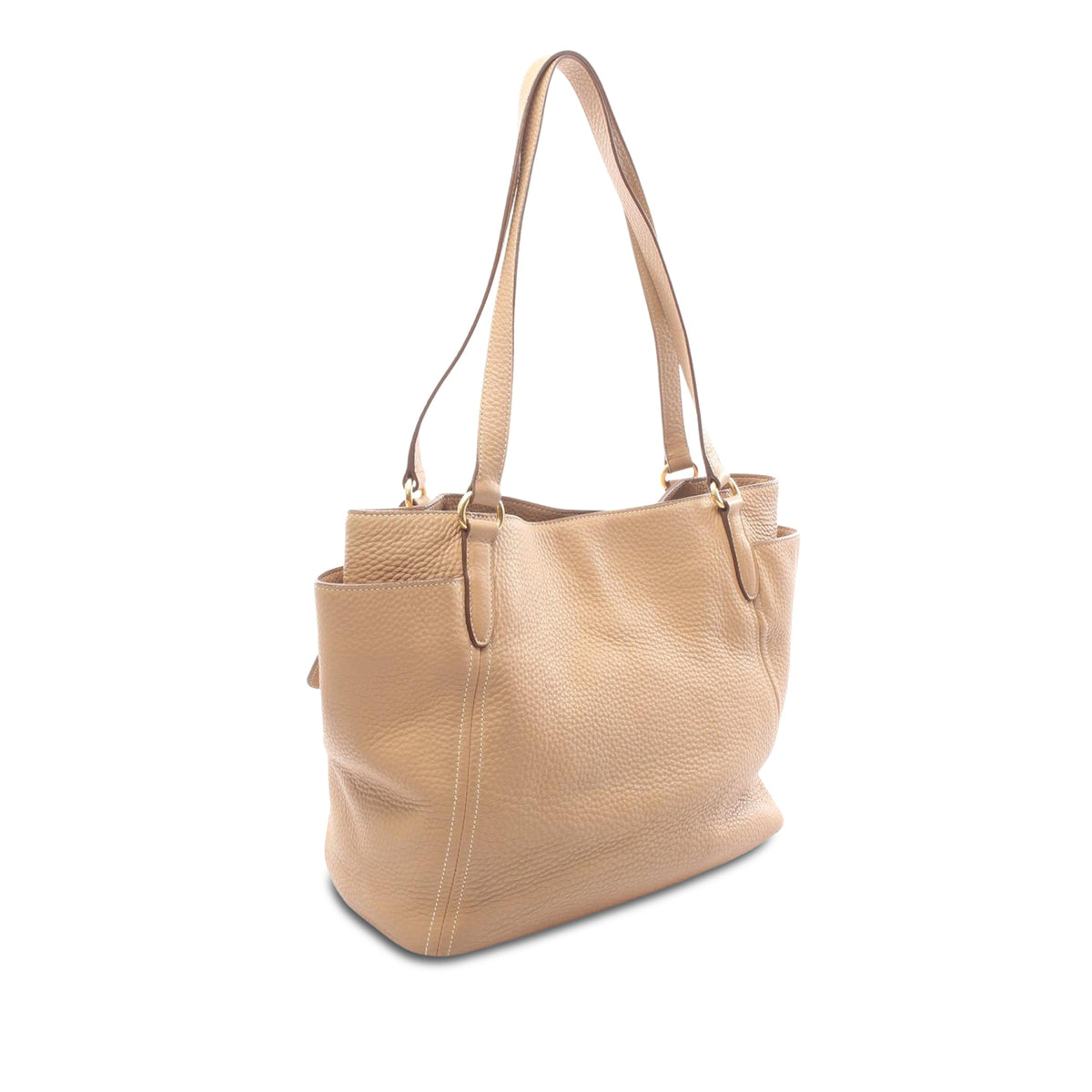 Prada Vitello Daino Tote — Brown