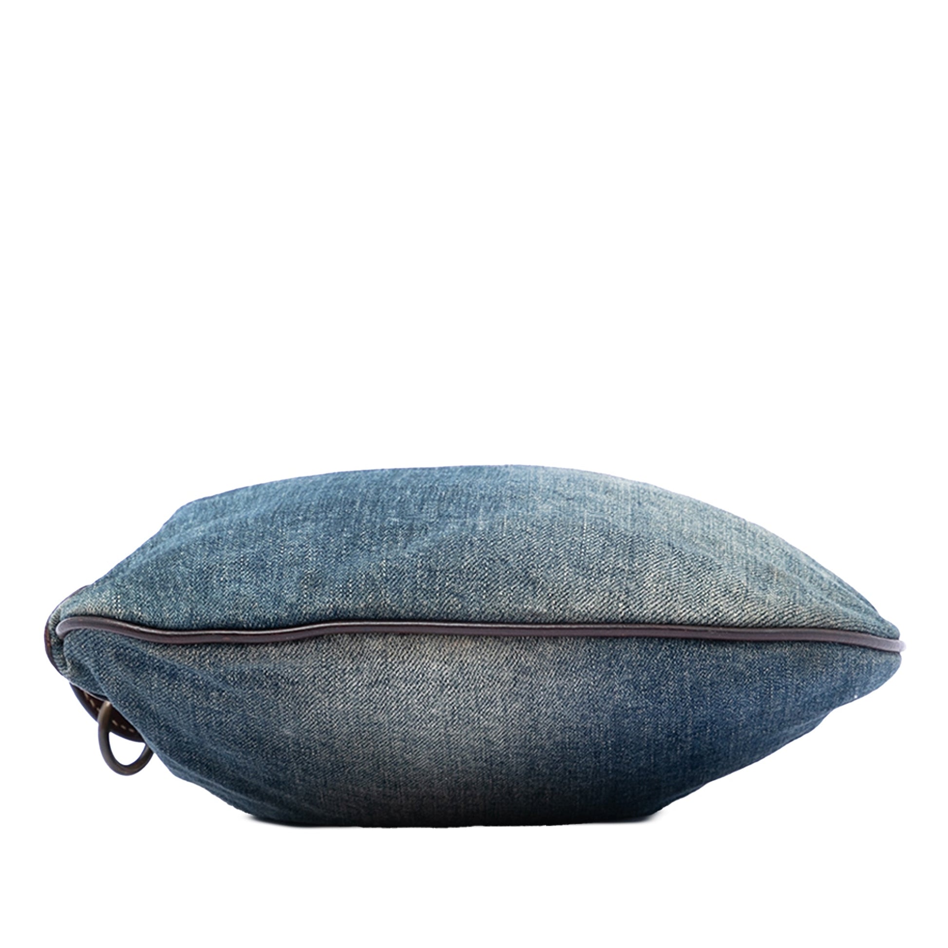 Fendi Denim Oyster Shoulder Bag