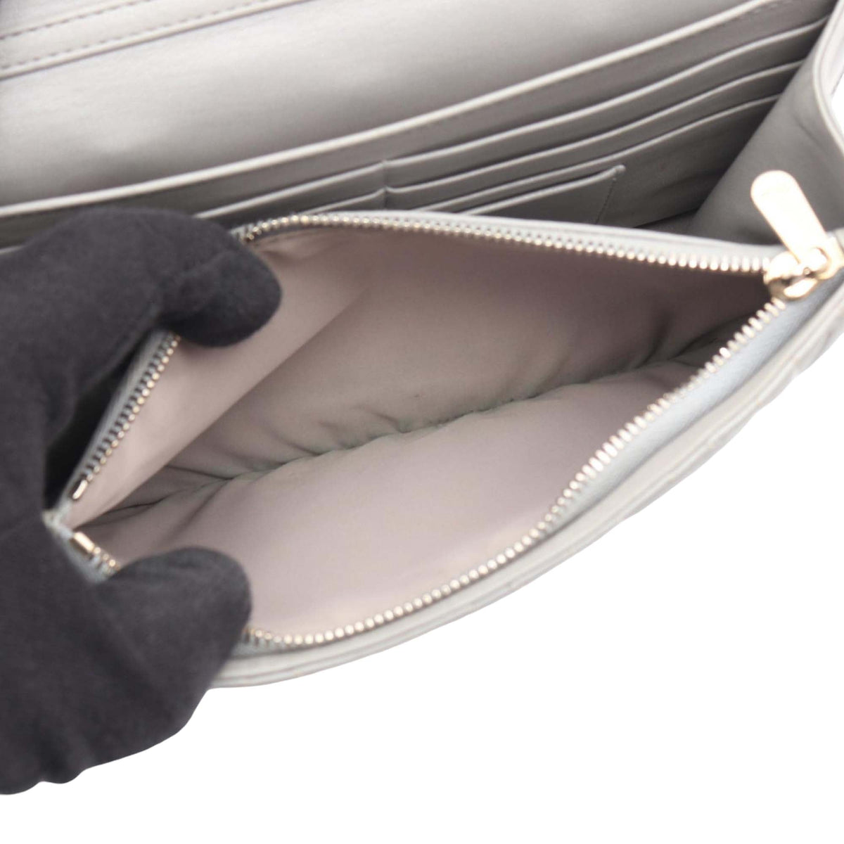 Dior Lambskin Cannage Miss Dior Promenade Wallet on Chain