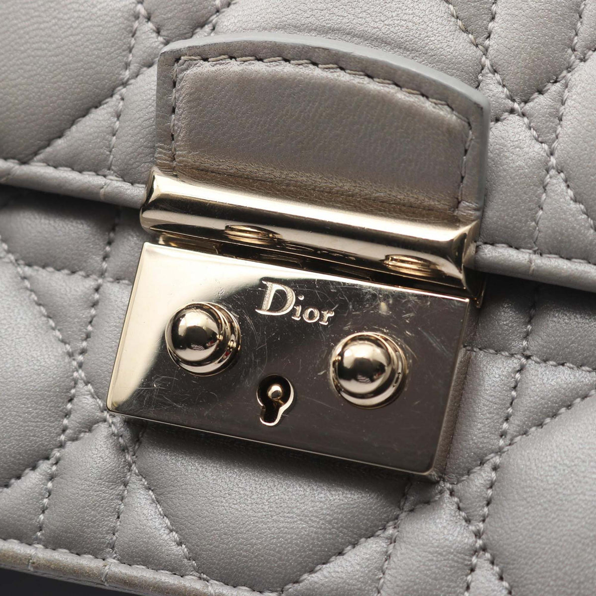 Dior Lambskin Cannage Miss Dior Promenade Wallet on Chain
