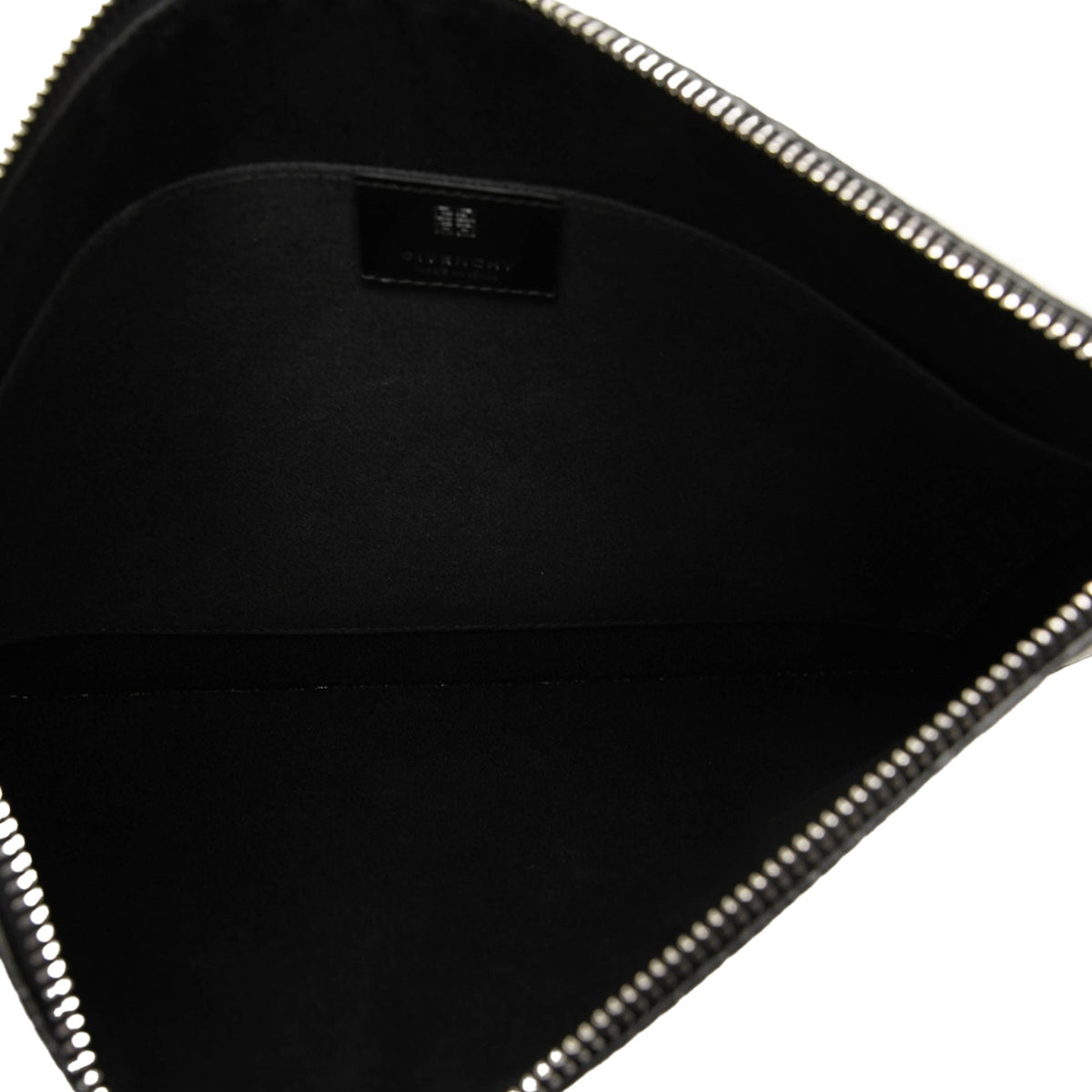 Givenchy 4G Embossed Coated Canvas Flat Pouch — Black