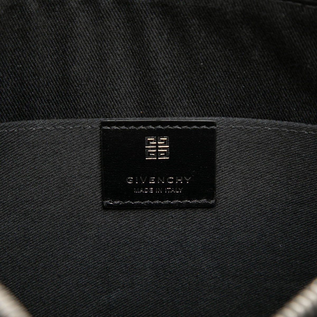Givenchy 4G Embossed Coated Canvas Flat Pouch — Black