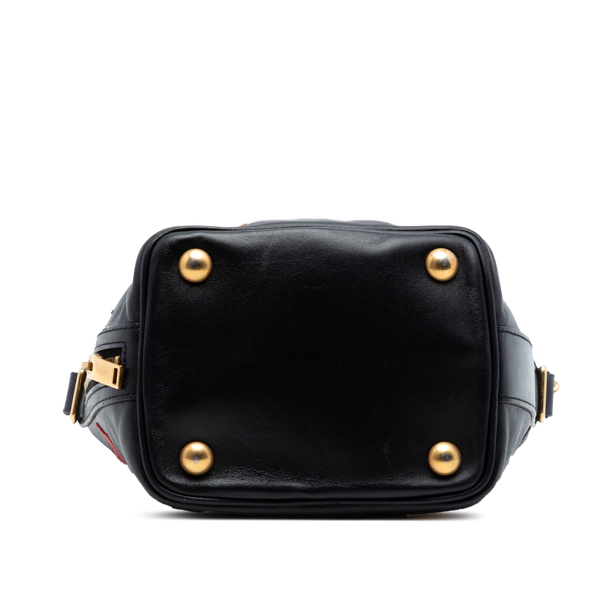 Saint Laurent Small Calfskin Star Patchwork Emmanuelle Bucket Bag