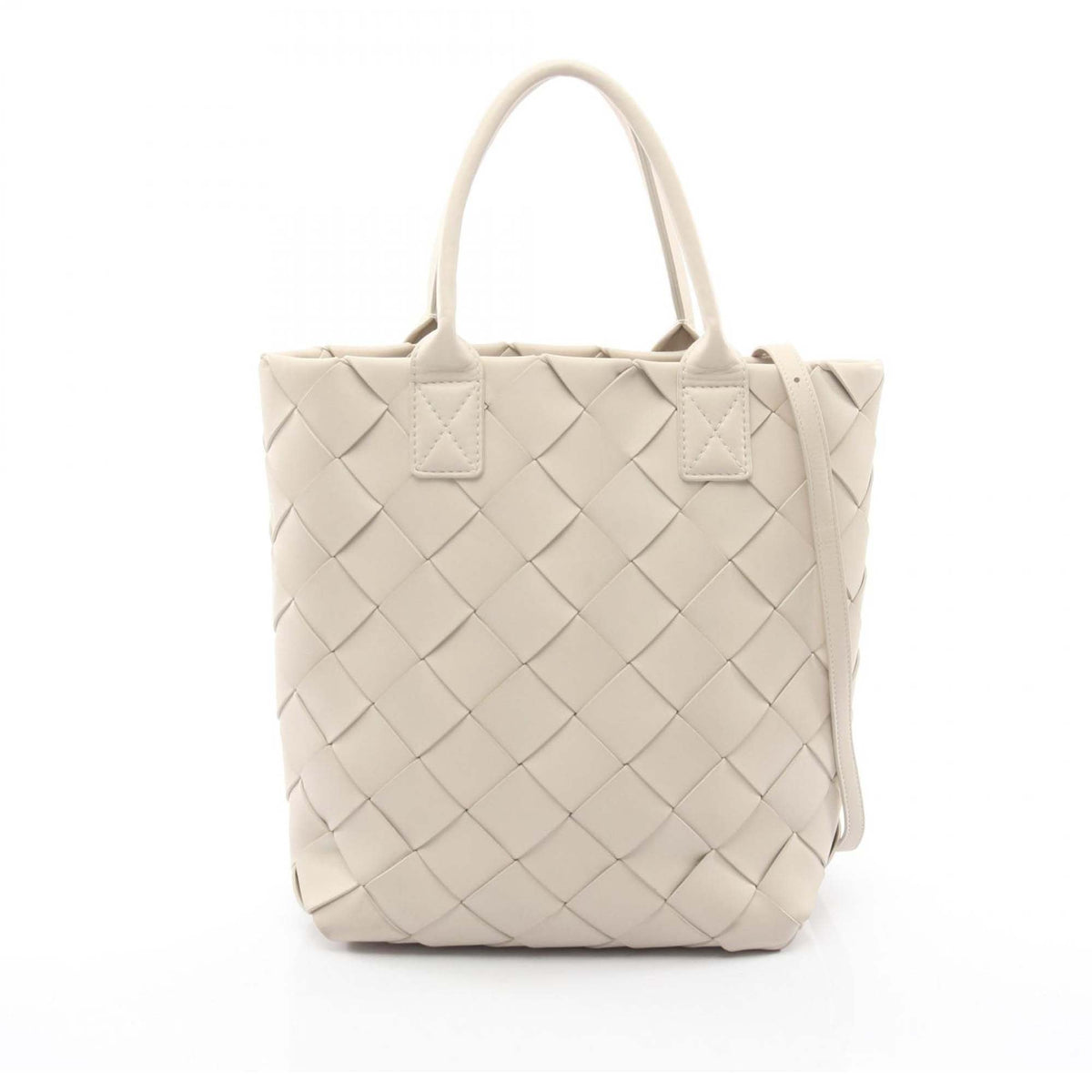 Bottega Veneta Maxi Intreccio Tote Bag — White
