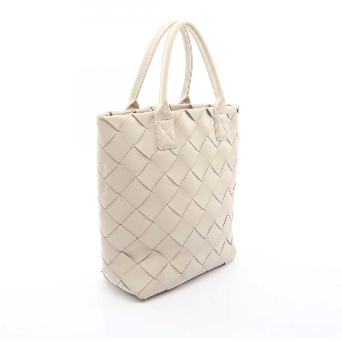 Bottega Veneta Maxi Intreccio Tote Bag — White