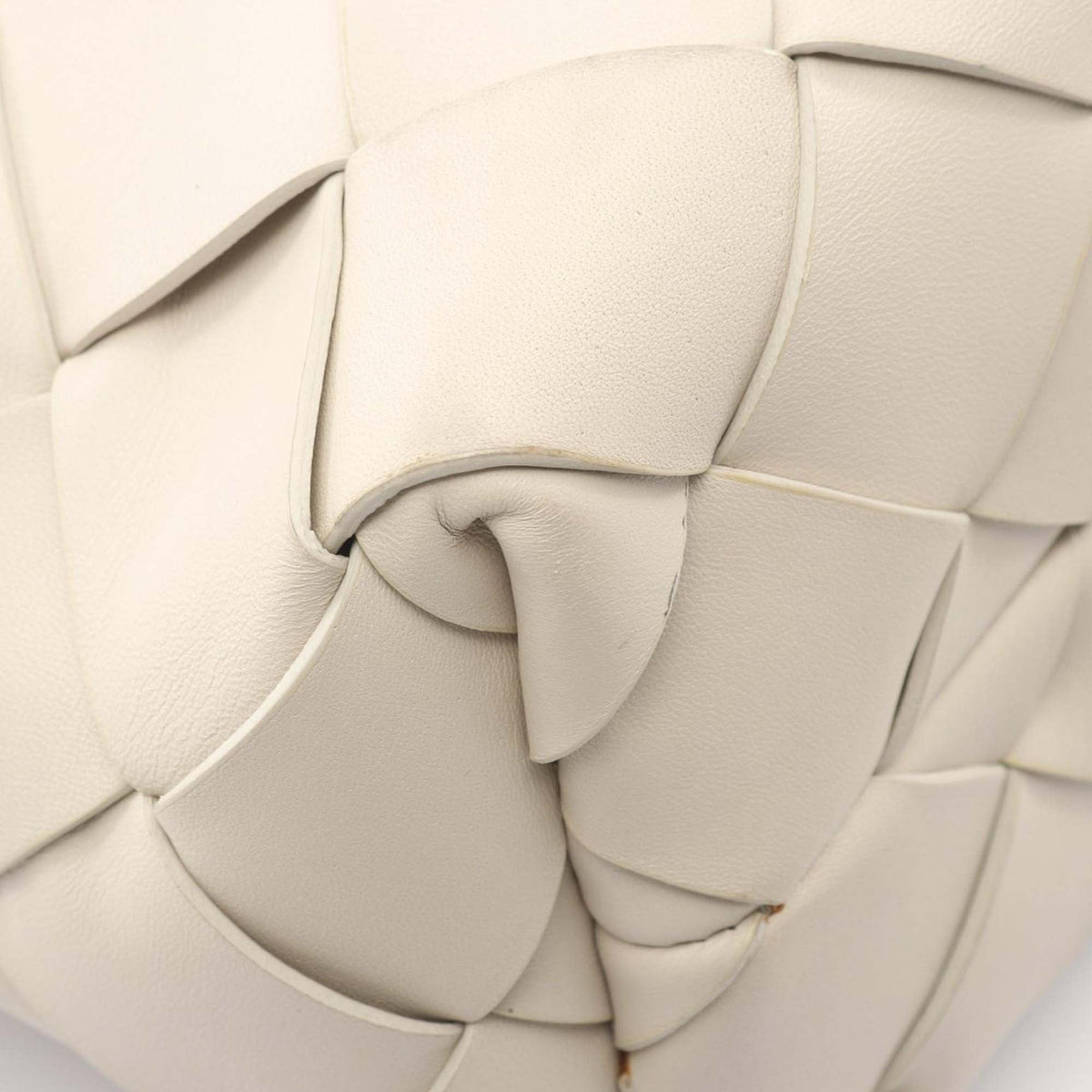 Bottega Veneta Maxi Intreccio Tote Bag — White