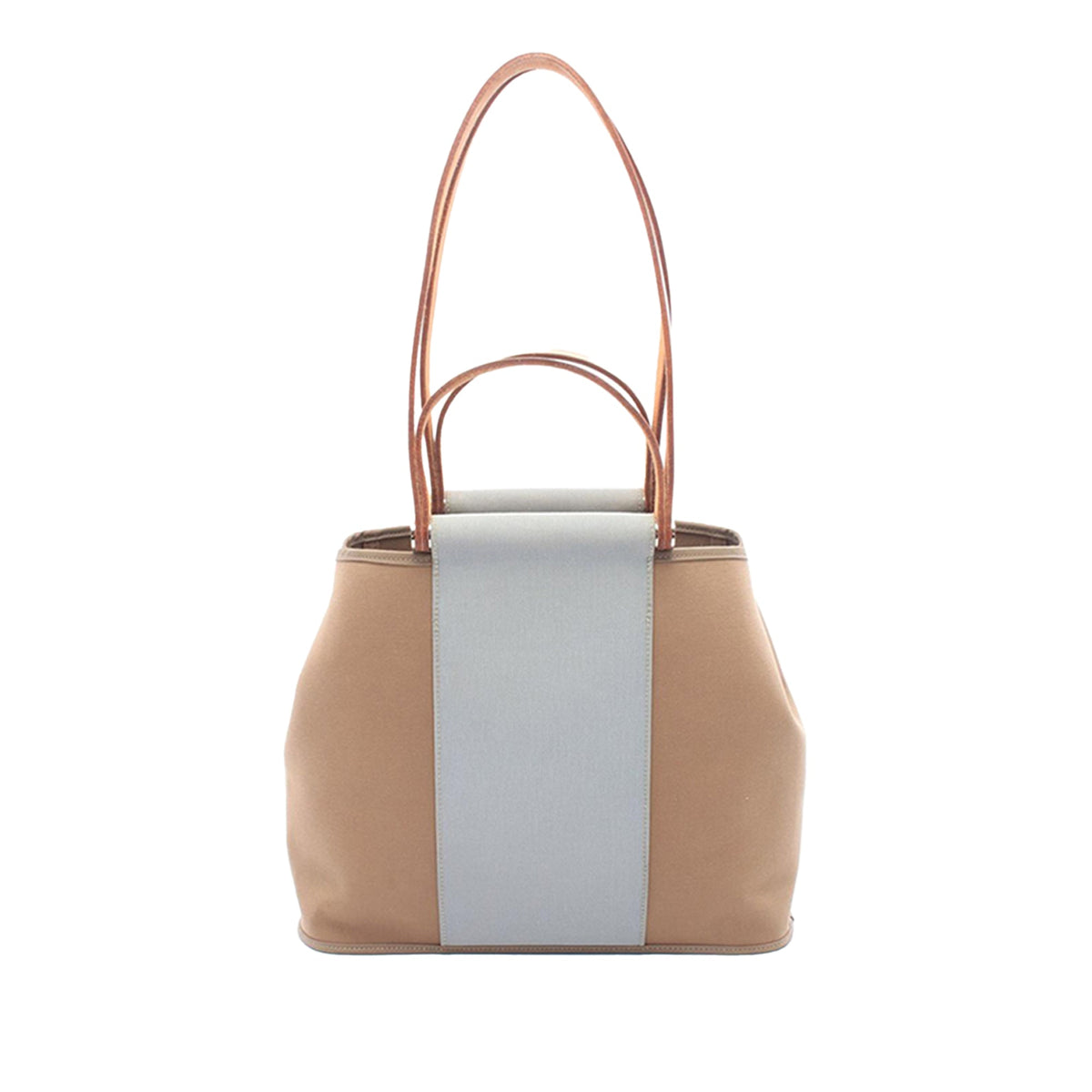 Hermès Bicolor Toile Cabag Elan PM — Brown