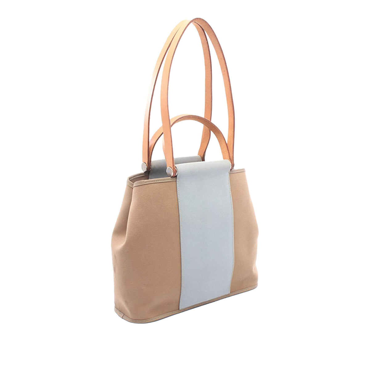 Hermès Bicolor Toile Cabag Elan PM — Brown