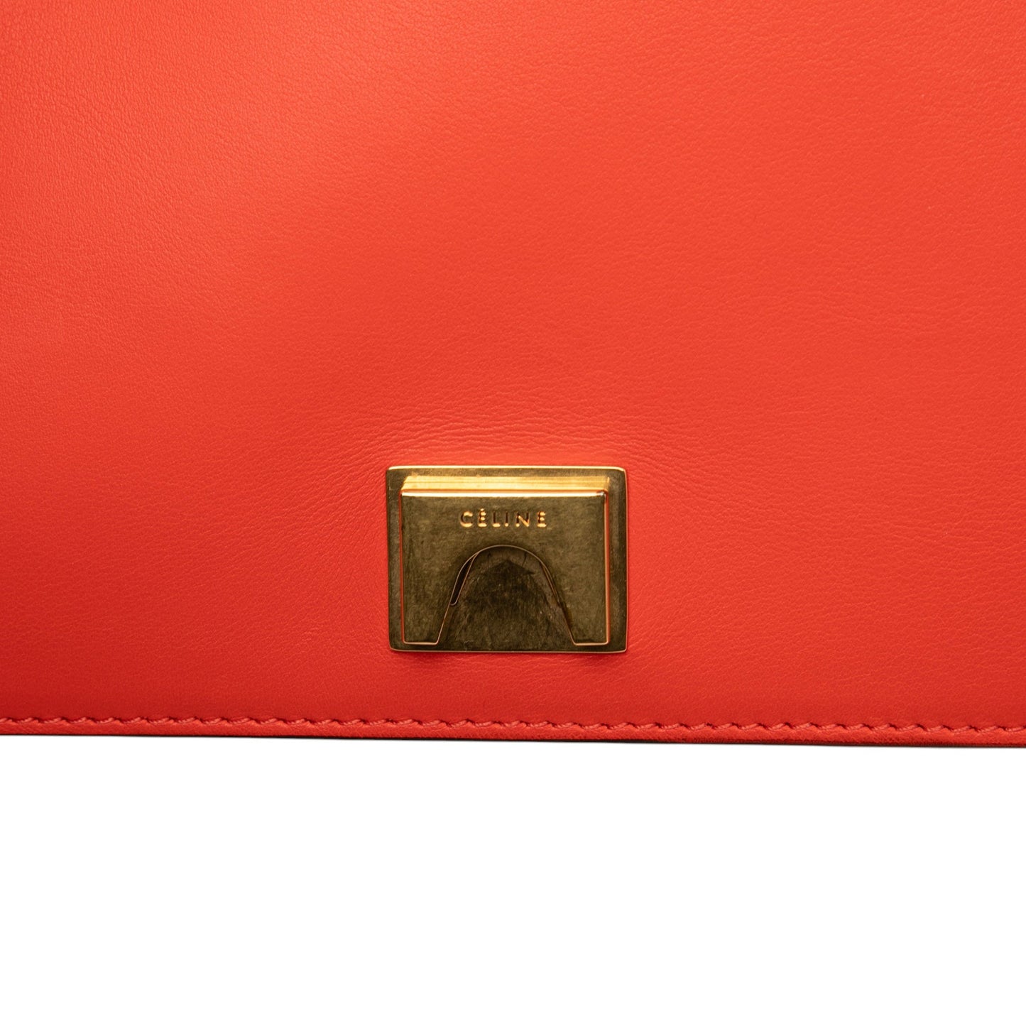 Celine Medium Shiny Smooth Calfskin Frame Shoulder Bag