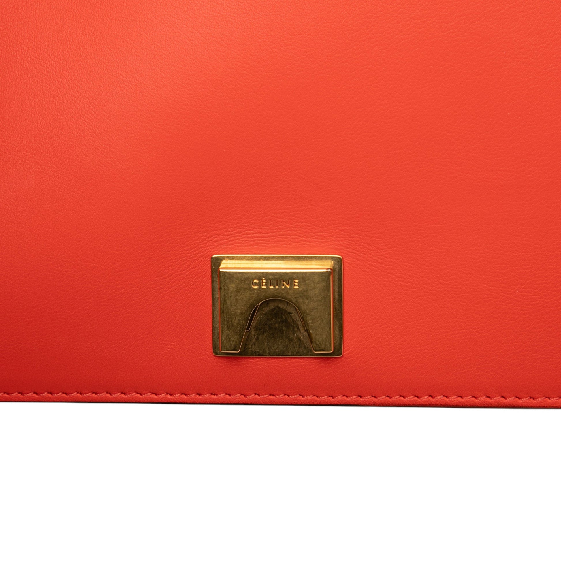 Celine Medium Shiny Smooth Calfskin Frame Shoulder Bag