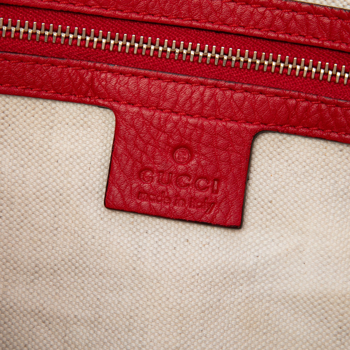Gucci Pebbled Calfskin Bella Satchel