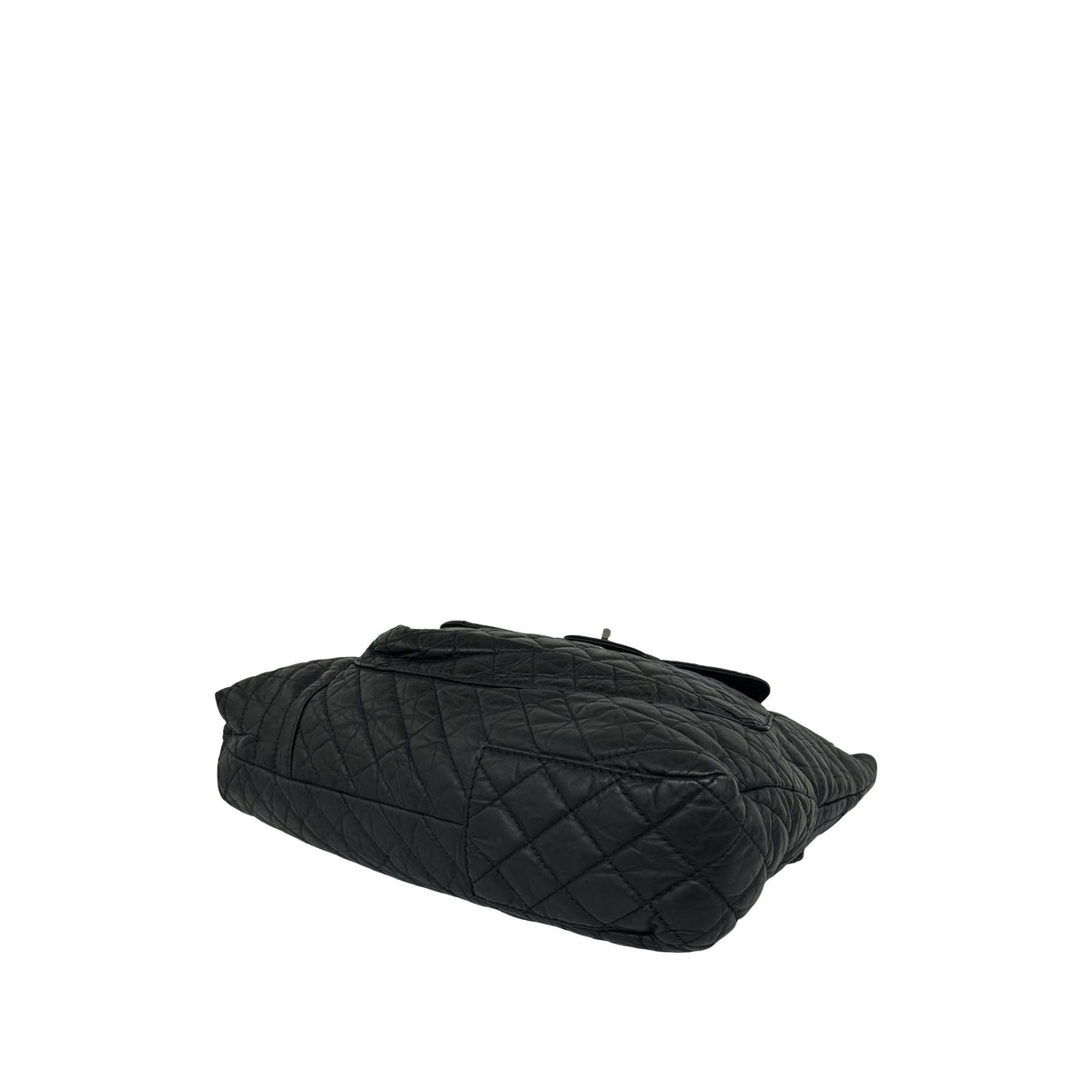 Chanel Aged Calfskin Karls Cabas Tote — Black
