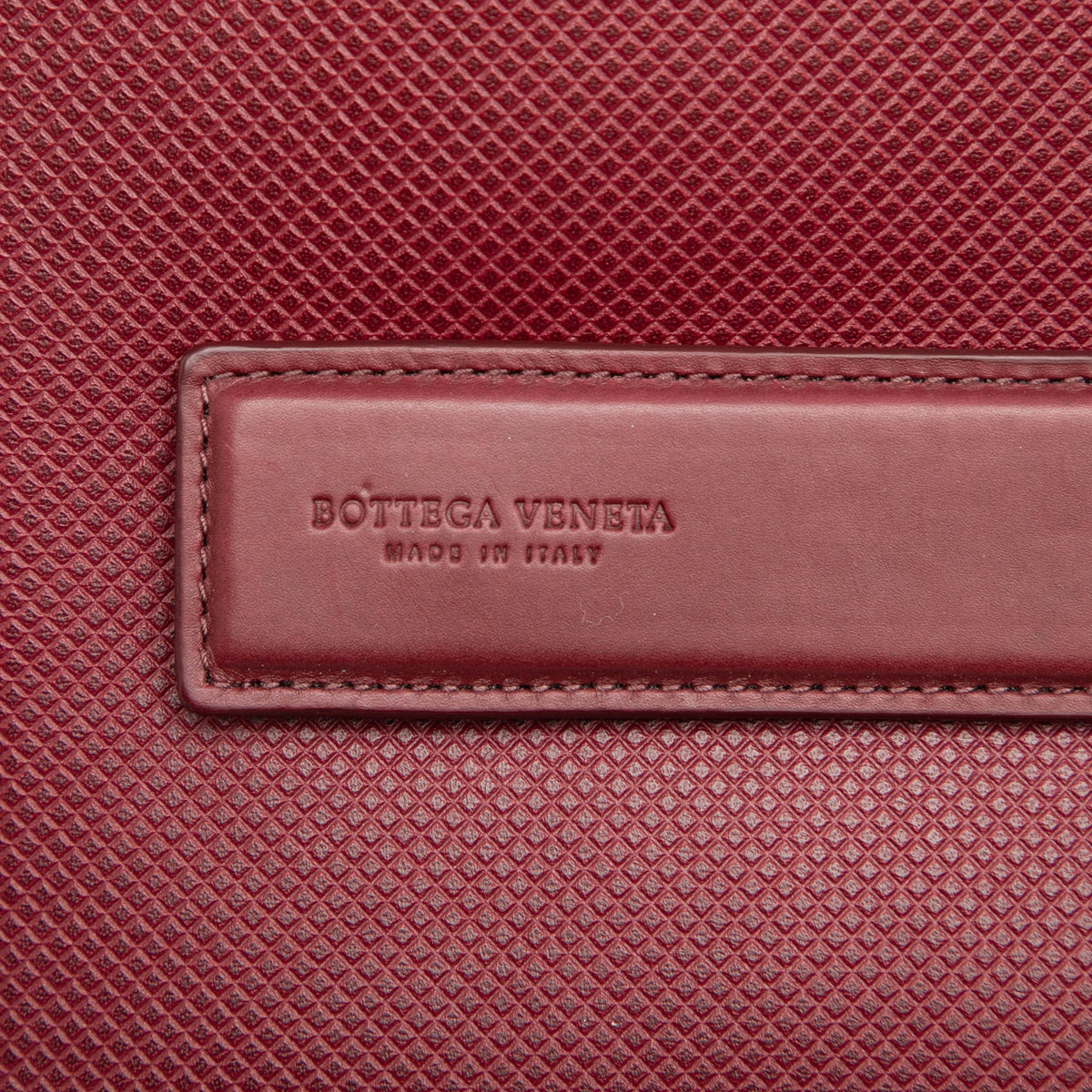 Bottega Veneta Textured Calfskin Marco Polo Clutch