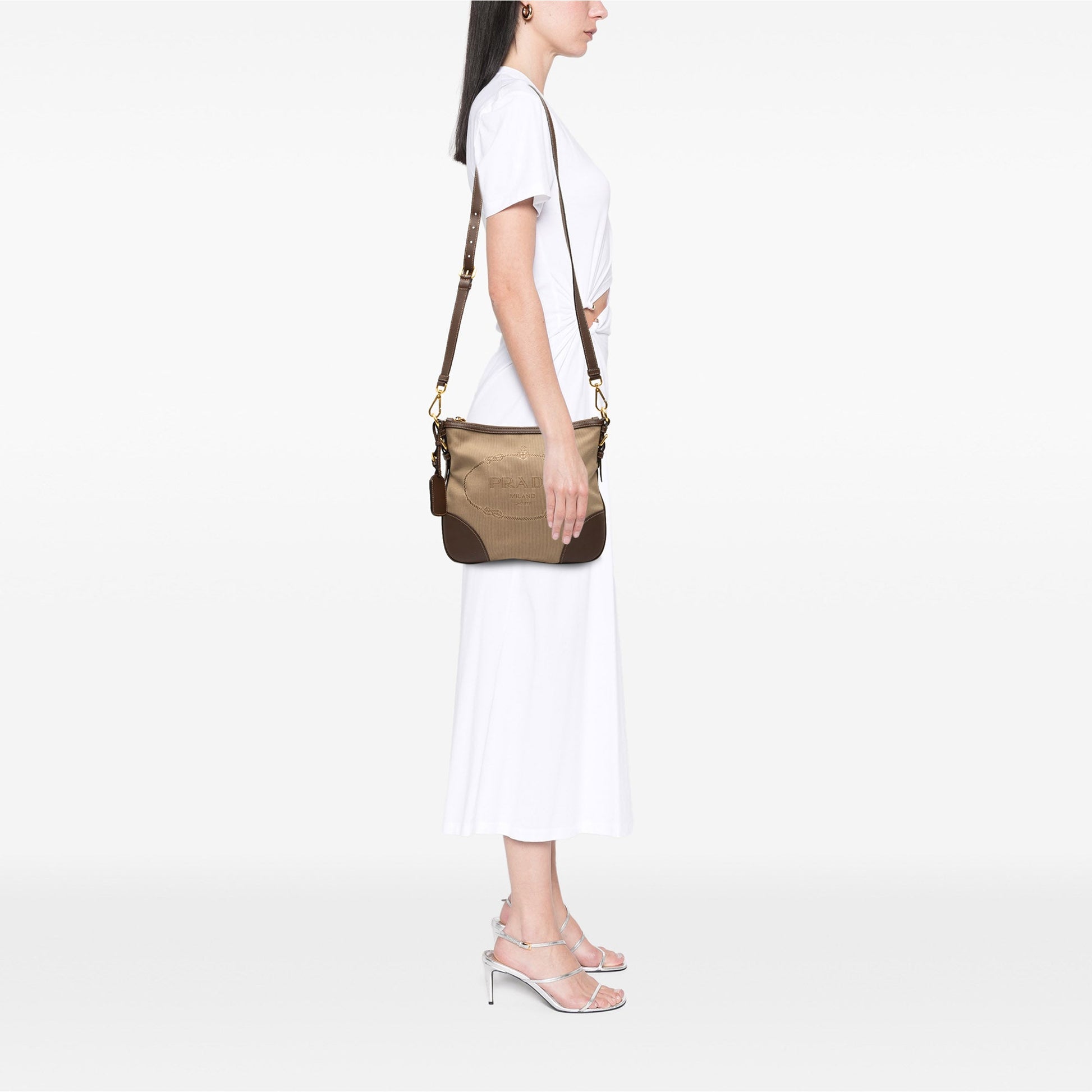 Prada Canvas Canapa Logo Crossbody