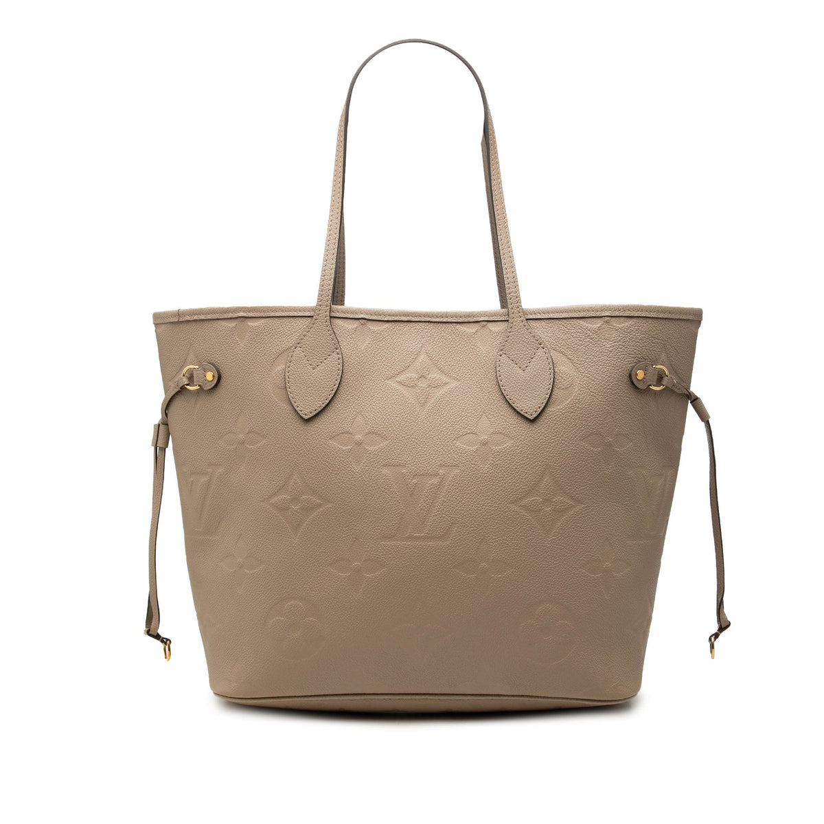 Louis Vuitton Monogram Giant Empreinte Neverfull MM — Beige