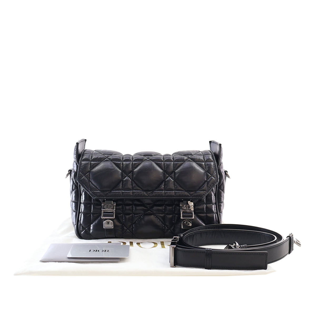 Dior Small Calfskin Macrocannage Diorcamp Messenger Bag