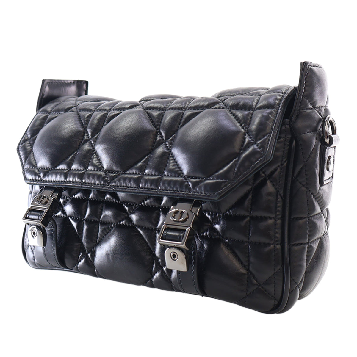 Dior Small Calfskin Macrocannage Diorcamp Messenger Bag