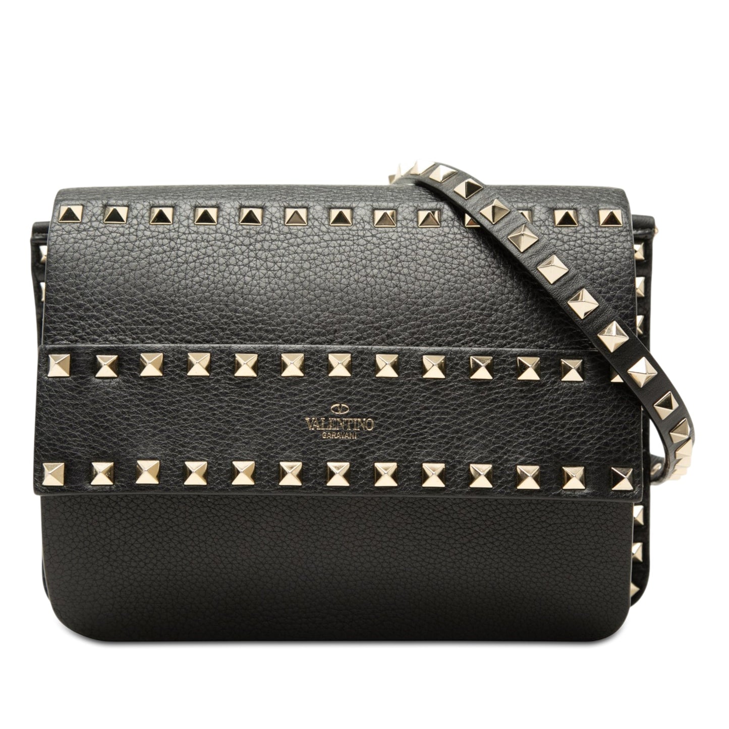 Valentino Small Grained Calfskin Rockstud Crossbody