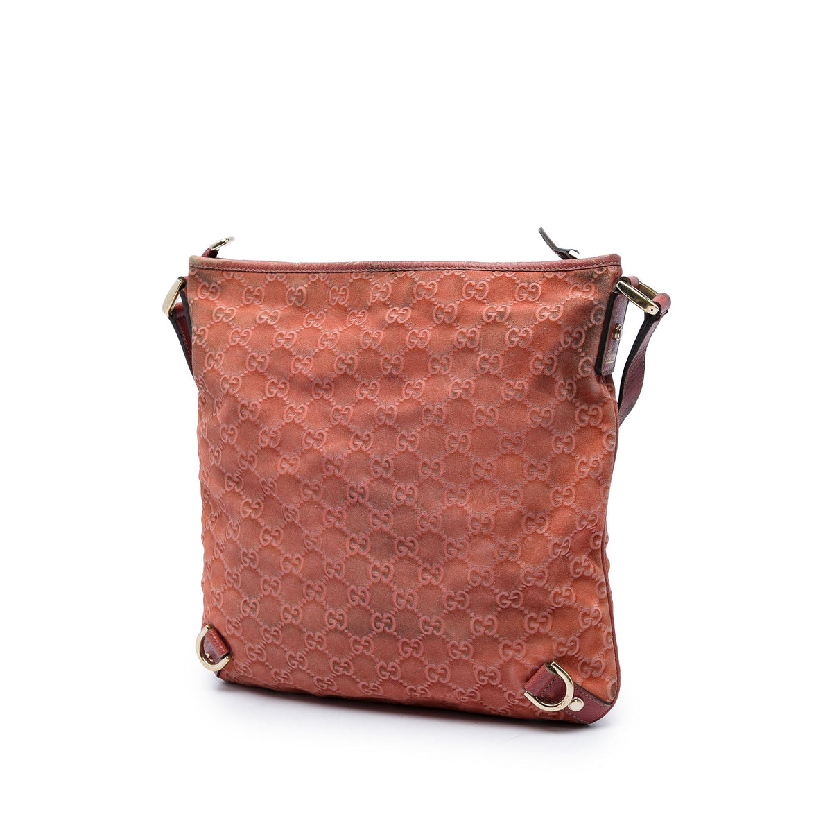 Gucci GG Suede Abbey D Ring Crossbody