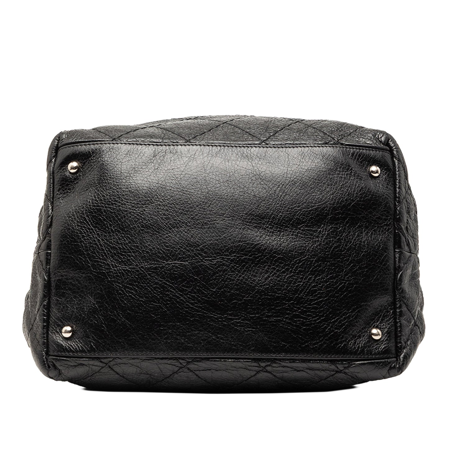 Chanel Glazed Calfskin On The Road Bucket Bag