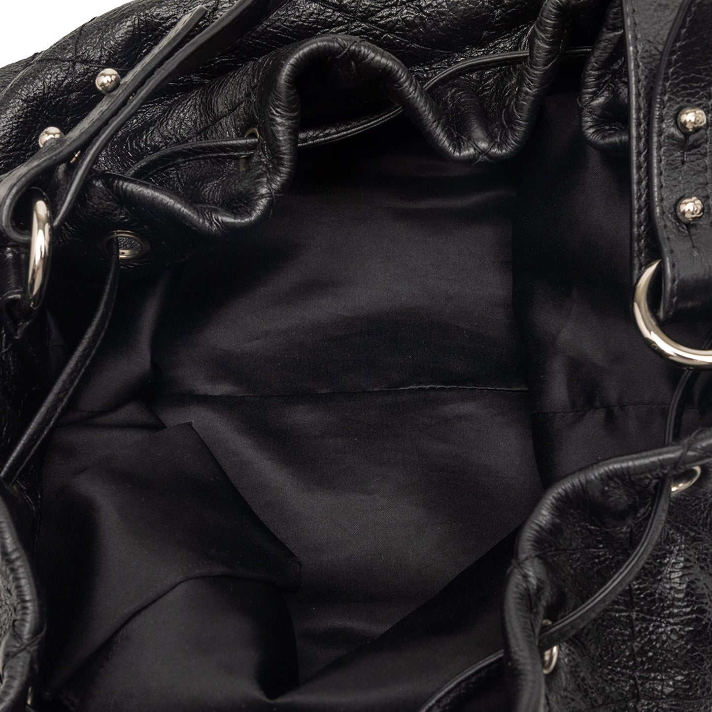 Chanel Glazed Calfskin On The Road Bucket Bag