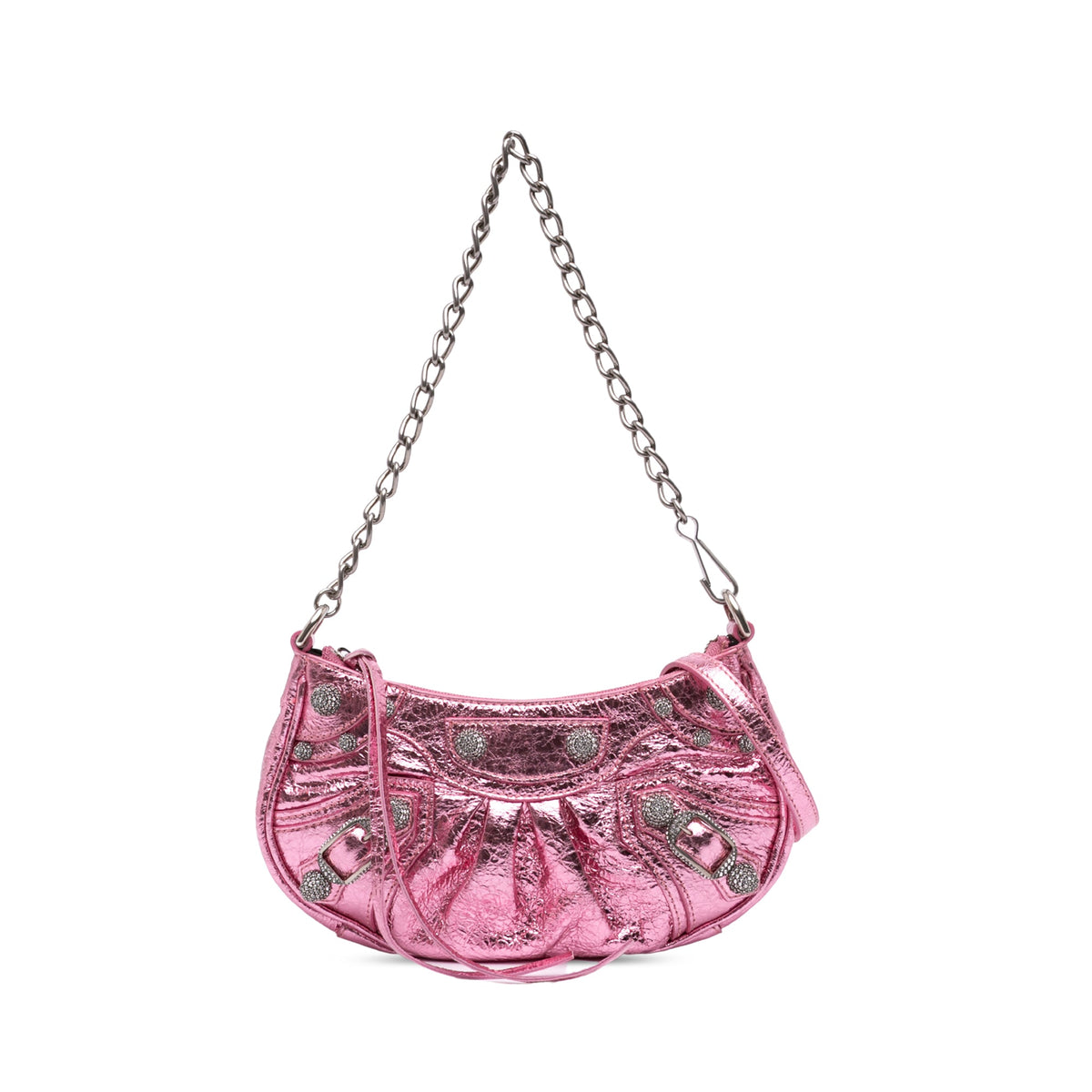 Balenciaga Mini Metallic Lambskin Motocross Le Cagole