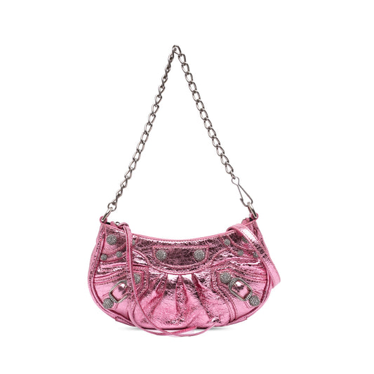 Balenciaga Mini Metallic Lambskin Motocross Le Cagole