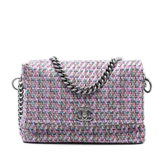 CC Tweed Clasp Flap