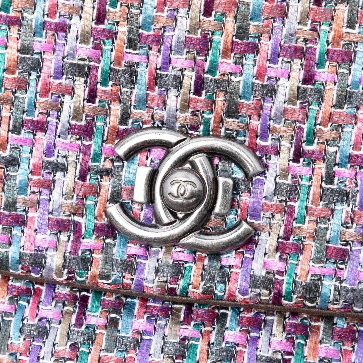 CC Tweed Clasp Flap