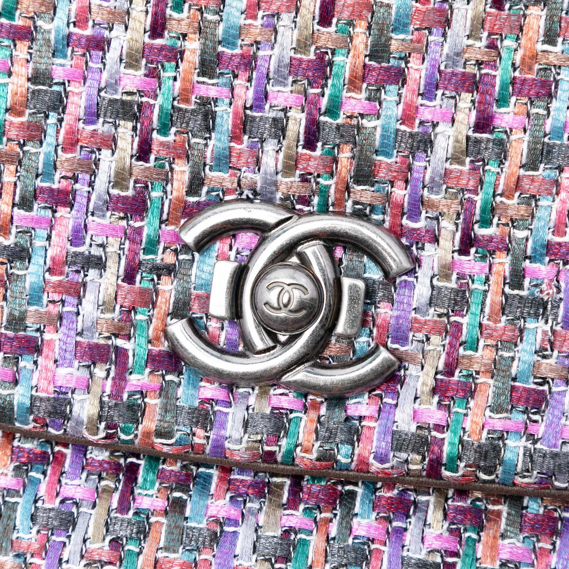 CC Tweed Clasp Flap