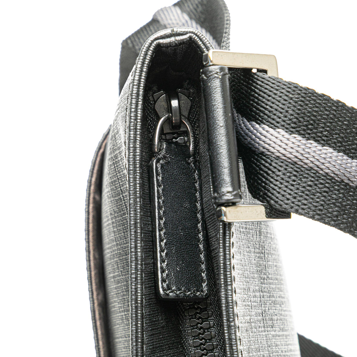 Fendi Zucca Coated Canvas Crossbody — Black
