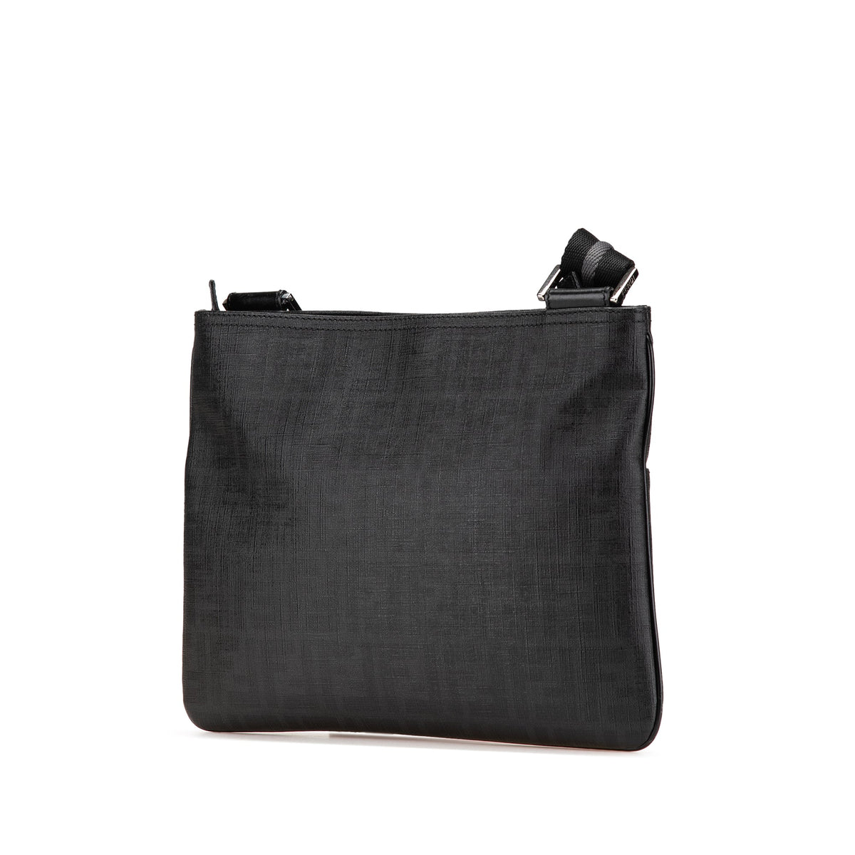 Fendi Zucca Coated Canvas Crossbody — Black