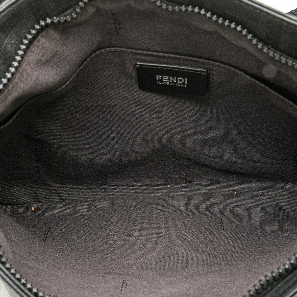 Fendi Zucca Coated Canvas Crossbody — Black