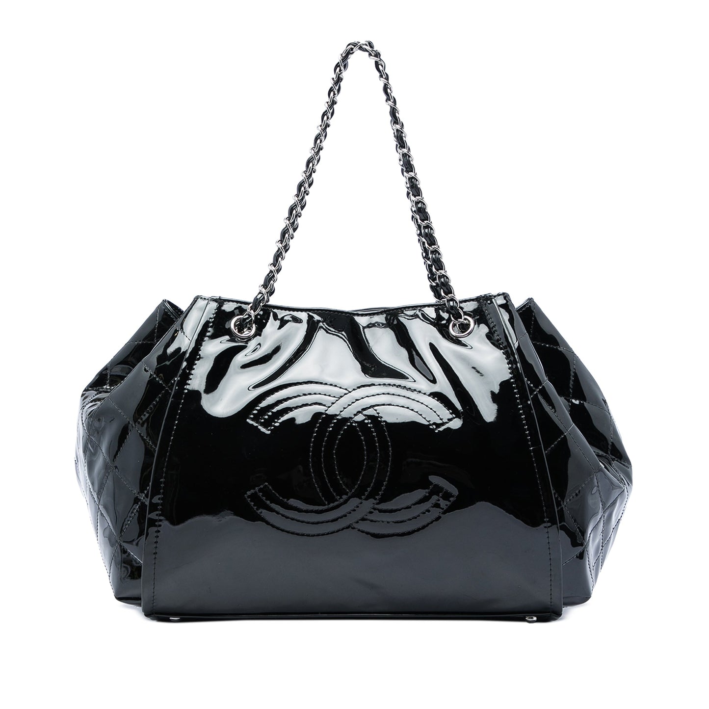 Chanel Patent Lipstick Ligne Accordion Tote