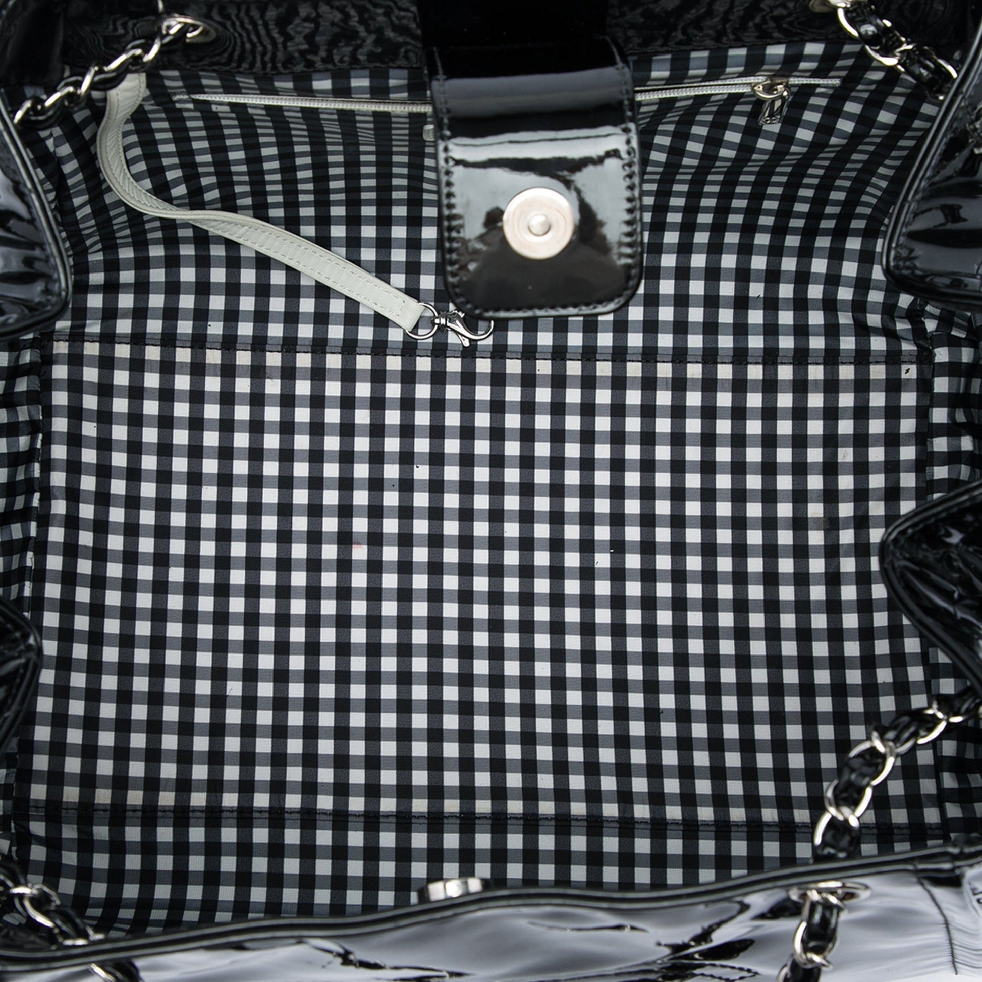 Chanel Patent Lipstick Ligne Accordion Tote