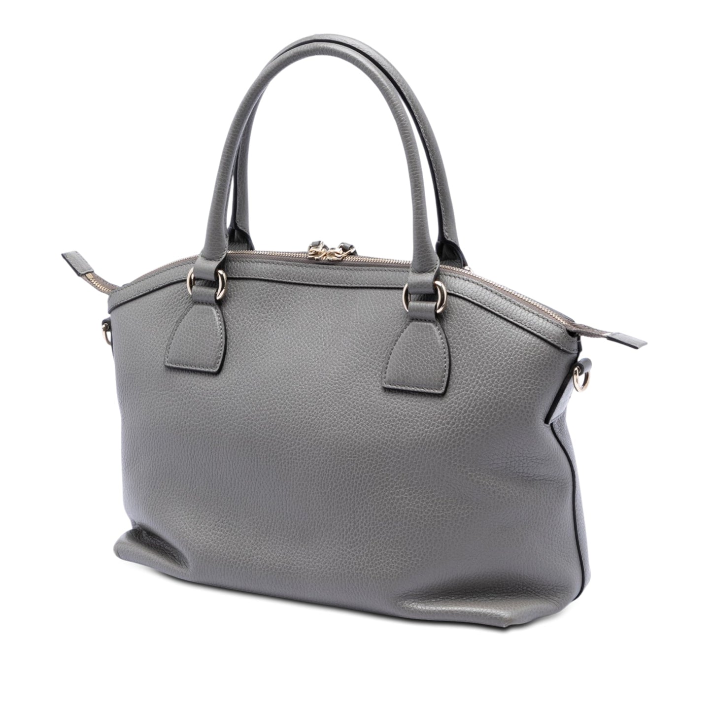 Gucci Medium Calfskin GG Charm Dome Satchel