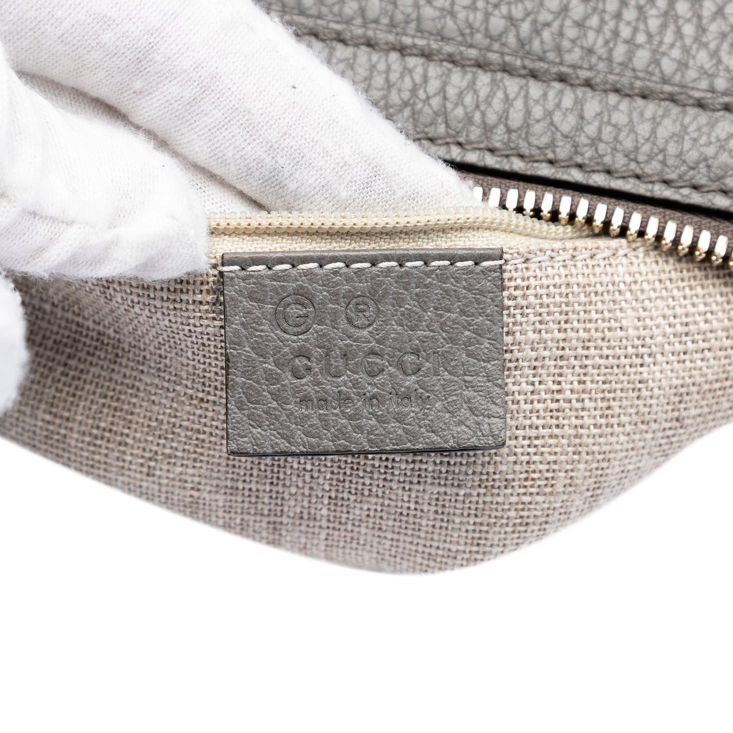 Gucci Medium Calfskin GG Charm Dome Satchel