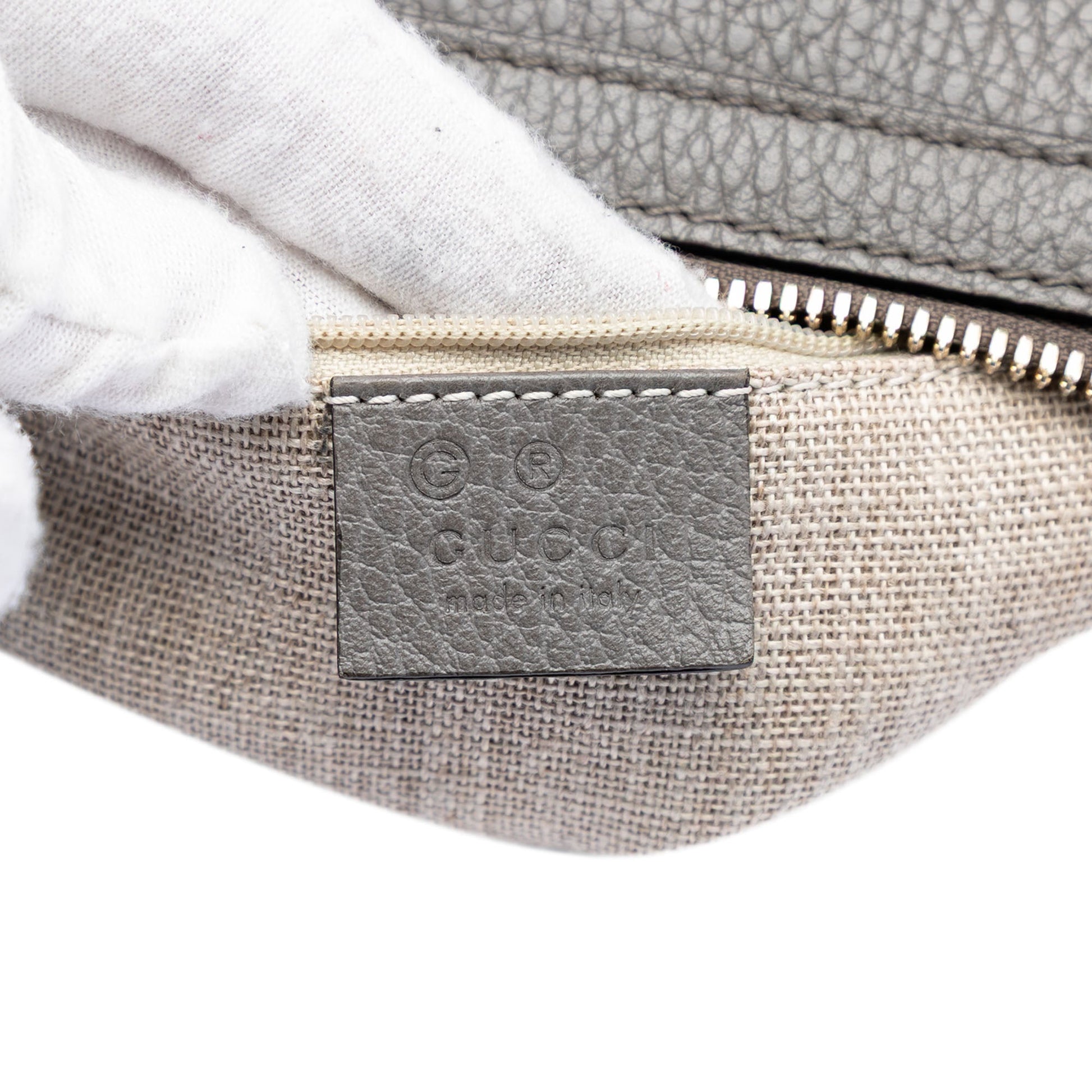 Gucci Medium Calfskin GG Charm Dome Satchel