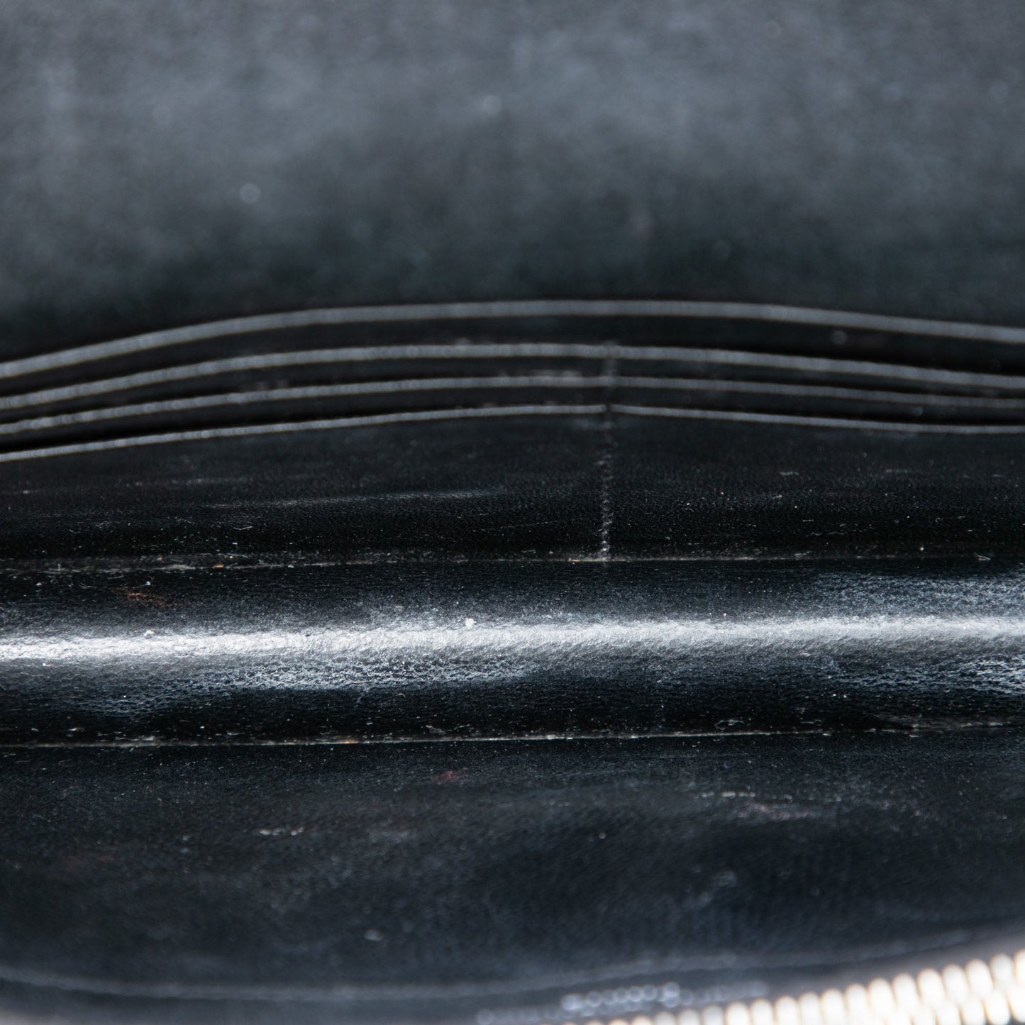 Saint Laurent Python Embossed Metallic Leather Classic Monogram Kate Tassel Wallet on Chain