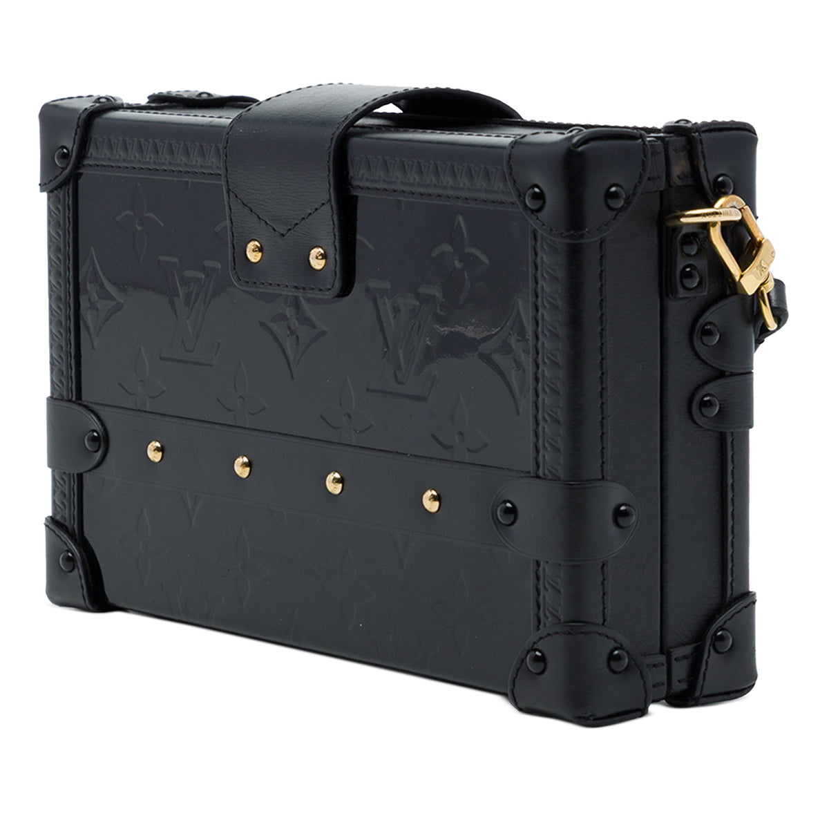 Louis Vuitton Monogram Vernis Petite Malle — Black